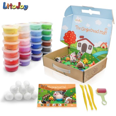 LitoJoy 24 colors story educational modeling clay toy set for kids