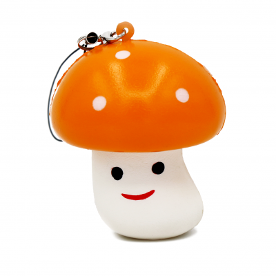 Kawaii Soft mushroom PU squishy for gift