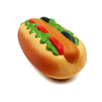 Calming  PU foam hot dog toy for relax and fun